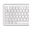 Počítačová klávesnice Hama KW-700, CZ/ SK - stříbrná/ bílá (4)