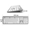 Počítačová klávesnice Hama KW-700, CZ/ SK - stříbrná/ bílá (5)
