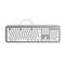 Počítačová klávesnice Hama KC-700, CZ/ SK - stříbrná/ bílá (1)