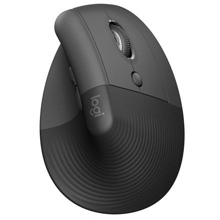 Počítačová myš Logitech Lift Vertical Ergonomic / optická/ 6 tlačítek/ 4000DPI - šedá