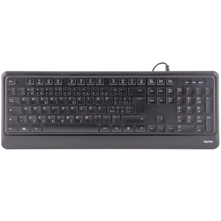 Počítačová klávesnice Hama KC-550, CZ/ SK - černá