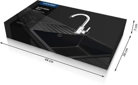 Páková kuchyňská vodovodní baterie Concept BDG3334dg TMAVĚ ŠEDÁ (3)