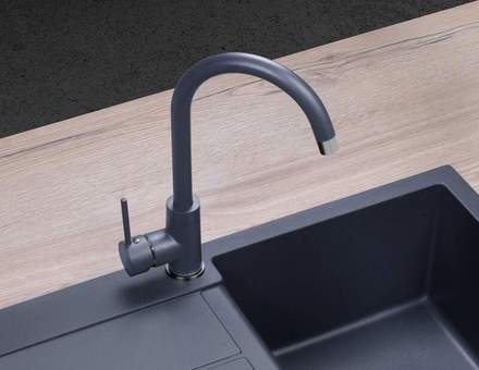 Páková kuchyňská vodovodní baterie Concept BDG3334dg TMAVĚ ŠEDÁ (4)