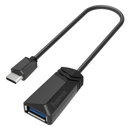Redukce Hama USB-C/ USB-A (OTG), 15 cm - černá