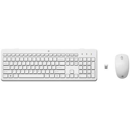 Sada klávesnice s myší HP 230, CZ/ SK - bílá