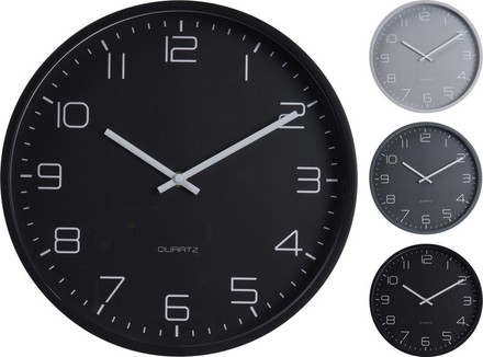 Nástěnné hodiny Segnale KO-C37362100tmse Hodiny nástěnné plast 30 cm tmavě šedá