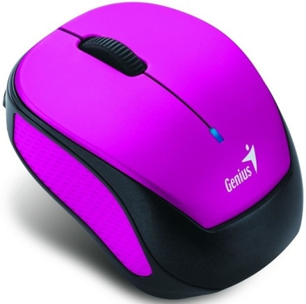 Počítačová myš Genius Micro Traveler 9000R V3 / optická / 3 tlačítka / 1200dpi - černá/ fialová