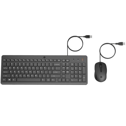 Sada klávesnice s myší HP USB 150, US - černá