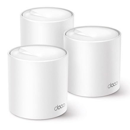 Wi-Fi router TP-Link Deco X50(3-pack) AX3000, WiFi 6, 3x GLAN, / 574Mbps 2,4GHz/ 2402Mbps 5GHz