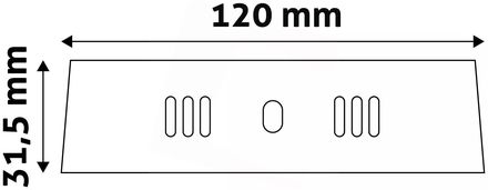 Stropní svítidlo Avide (9571005) panel přisaz.6W pr.12cm 4000K 420lm bílá (2)