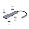 USB Hub Fixed 5v1 USB-C Mini pro notebooky a tablety - šedý (4)