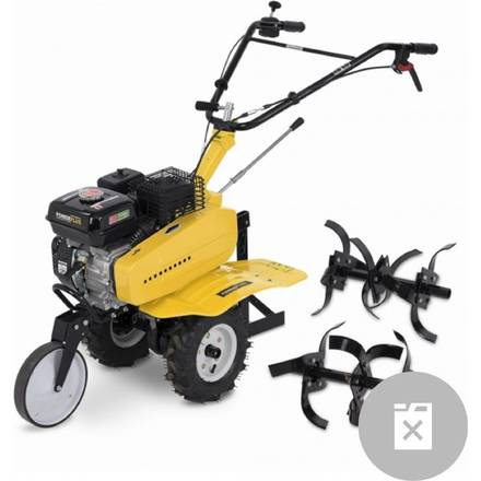 Benzínový kultivátor Powerplus POWXG7217 s pluhem