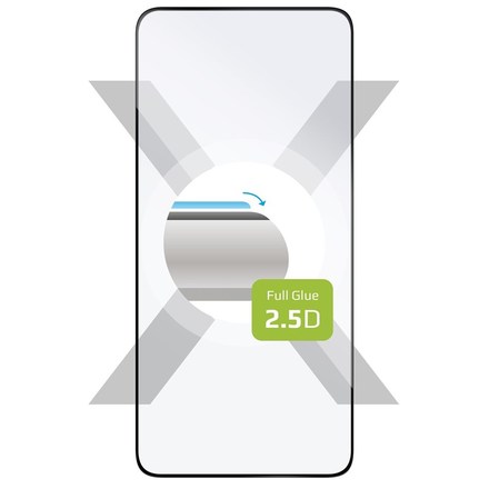 Tvrzené sklo Fixed Full-Cover na Samsung Galaxy S22+ 5G s podporou čtečky v displeji - černé
