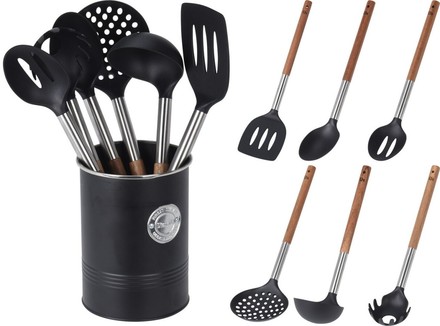 Kuchyňské náčiní Excellent KO-C80652210 Kuchyňské náčiní ve stojanu sada 7 ks BISTRO