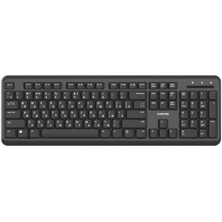 Počítačová klávesnice Canyon HKB-W20, RU layout - černá