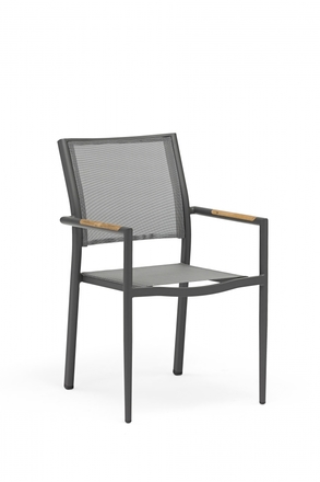 Luxusní zahradní jídelní židle Couture Jardin POLO dining chair šedá