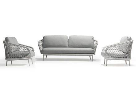 Set zahradního luxusního nábytku Couture Jardin CUDDLE SET3 šedá 