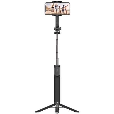 Selfie tyč Fixed Snap XL s tripodem a bezdrátovou spouští, 1/ 4&quot; šroub - černá
