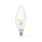 Chytrá žárovka Nedis SmartLife svíčka, Wi-Fi, E14, 470 lm, 4.9 W, Teplá - studená bílá (1)