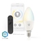 Chytrá žárovka Nedis SmartLife svíčka, Wi-Fi, E14, 470 lm, 4.9 W, Teplá - studená bílá (3)