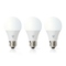Chytrá žárovka Nedis SmartLife klasik, Wi-Fi, E27, 806 lm, 9 W, Teplá - studená bílá, 3ks (2)