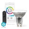 Chytrá žárovka Nedis SmartLife bodová, Wi-Fi, GU10, 345 lm, 4.9 W, RGB / Teplá - studená bílá (4)