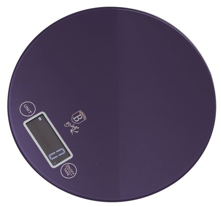 Kuchyňská váha Berlingerhaus BH-9434 Váha kuchyňská digitální kulatá 5 kg Purple Eclipse Collection