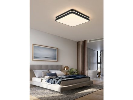 Stropní svítidlo Immax (07154-B42) NEO LITE PERFECTO 42x42cm, 48W, Tuya WIFI, černá (1)