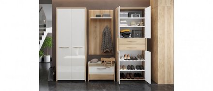 Věšák Jela Věšák GALA - CLK béžová lesk/ořech pacific (CLK-49/MI-71) 1xkarton (3)