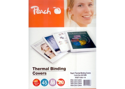 Termodesky Peach pro termální vazbu set s průměrem hřbetu 1,5/ 3/ 4 a 6 mm (PBT100-14