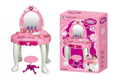 Dětský kosmetický stolek G21 Glamor Mirror Dětský kosmetický stolek s fénem