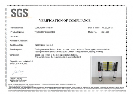 Teleskopický žebřík G21 GA-TZ13-3,8M hliníkový (2)