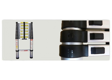 Teleskopický žebřík G21 GA-TZ13-3,8M hliníkový (5)