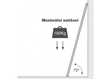 Teleskopický žebřík G21 GA-TZ12-3,8M štafle/žebřík (5)