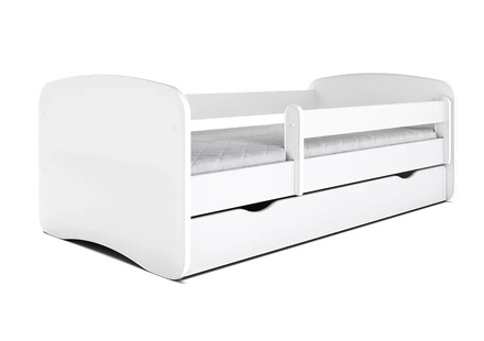 Dětská postel Kocotkids babydreams bílá se šuplíkem, bez matrace 160/80 (LBD_BI_16/8BZ_ZS_BM) 2*Karton