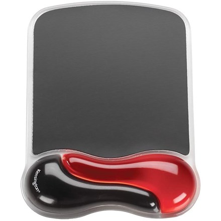 Podložka pod myš Kensington Duo Gel s opěrkou zápěstí - černá/ červená
