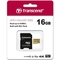 Paměťová karta Transcend 500S microSDHC 16GB UHS-I U3 (Class 10) (95R/60W) + adapter (1)