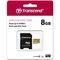 Paměťová karta Transcend 500S microSDHC 8GB UHS-I U1 (Class 10) (95R/ 60W) + adapter (1)