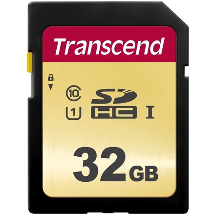 Paměťová karta Transcend 500S SDHC 32GB UHS-I U1 (Class 10) (95R/ 60W)
