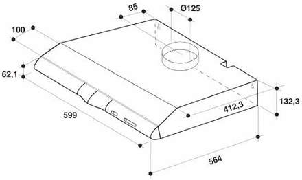Klasický odsavač par Whirlpool WCN 65 FLX (3)
