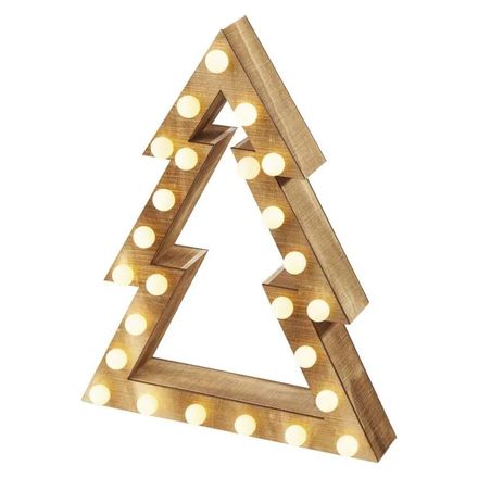 Vánoční osvětlení Emos ZY2200 LED vánoční stromek, 37cm, 2x AA, vnitřní, teplá bílá, čas.