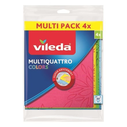 Hadřík Vileda Multiquattro Colors, 4 ks