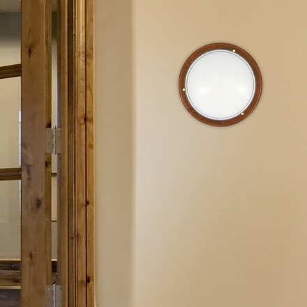 Stropní svítidlo Rabalux 5427 UFO E27 2x MAX 60W dub/ opálové sklo (2)