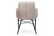 Moderní jídelní židle Autronic Jídelní židle, potah lanýžová látka v dekoru vintage kůže, kovová čtyřnohá podnož (AC-9990 LAN3) (4)