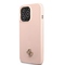 Kryt na mobil Guess 4G Metal Logo na Apple iPhone 13 Pro - růžový (1)