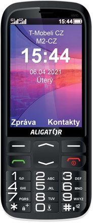 Mobilní telefon Aligator A830 Senior + s, černý (2)