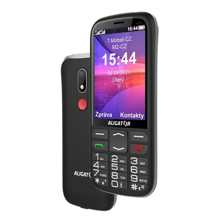 Mobilní telefon Aligator A830 Senior + s, černý (5)