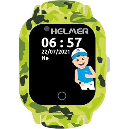 Chytré hodinky Helmer LK 710 dětské s GPS lokátorem - zelené