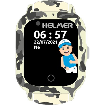 Chytré hodinky Helmer LK 710 dětské s GPS lokátorem - šedé