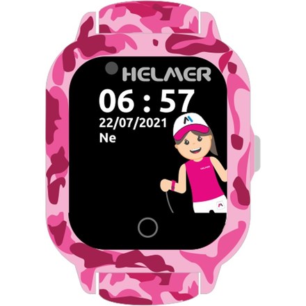 Chytré hodinky Helmer LK 710 dětské s GPS lokátorem - červené